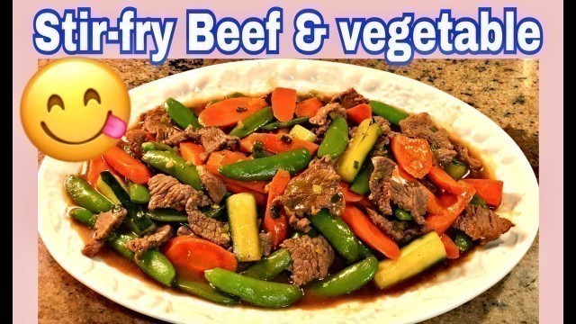 'Stir fry beef with vegetable | Khmer food | Delicious food | healthy recipe | Asian food'