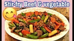 'Stir fry beef with vegetable | Khmer food | Delicious food | healthy recipe | Asian food'