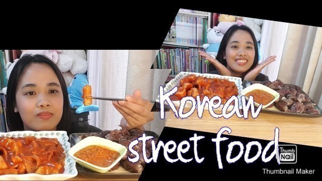 'Korean street food mukbang | Tteok-bokki | SunDae'