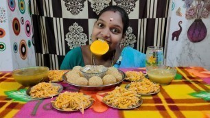 'PAANI POORI VS ATHO FRY | NORTH INDIAN & BURMA FOOD | EATING MUKBANG'