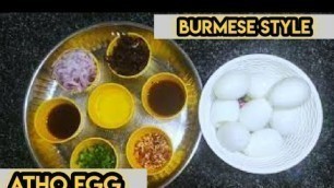 'Atho Egg | Masala Egg | Burmese Food | Mutta Masala | முட்டை மசாலா'