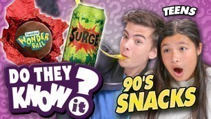 'Do Teens Know 90\'s Snacks? (Surge, Dunkaroos)'