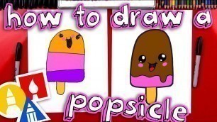 'How To Draw A Cartoon Popsicle'