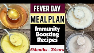 'Fever Day Meal Plan/ 6Months - 2Yrs Baby Food/ Food During Cold,cough and fever/ Healthy Baby Foods'