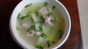 'Khmer Food Cooking, How To Make Winter Melon Soup With Ribs Pork'