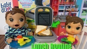 'Baby Alive Eats Play Doh Grilled Cheese Sandwich New Sandwich Maker'