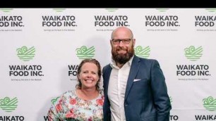 'Stu and Camille talk Waikato Food Inc Awards'