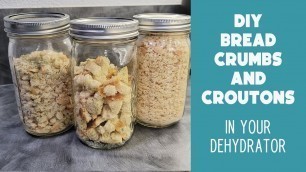 'DIY Bread Crumbs, Croutons & Stuffing Base with a Dehydrator | Pantry Staples | Holiday Prep'