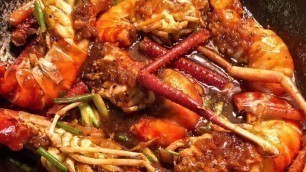 'របៀបធ្វើម្ហូប បង្កងខរទីវ - Braised shrimp Recipe/khmer food | food&health F74'