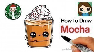 'How to Draw a Starbucks White Chocolate Mocha'