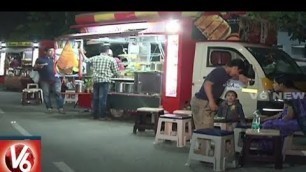 'Food On Wheels | Special Report On Amazing Food Trucks In Hyderabad | V6 News'