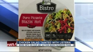 'Ready Pac Foods Inc. recalls chicken salad products due to possible Listeria contamination'