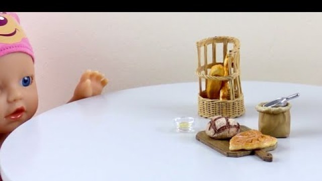 'DIY & Miniature Stuff #Shorts #Short # Miniature Food Re  Ment French Bread Delight'