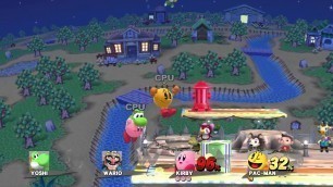'SSB4 Dream Match: Food Fight (Yoshi vs. Wario vs. Kirby vs. Pac-Man)'