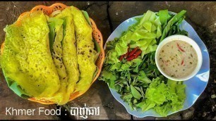 'Cooking Khmer Food | Cooking Banh Cheav - Cooking food in countryside'