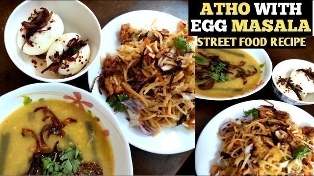 'RecipeNo:57|How to make Atho Recipe In Tamil|Burmese Atho,Egg Masala And BananaStem Soup|Street Food'