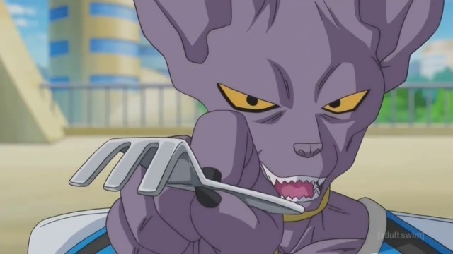 'Goku vs Beerus - Fight for the food'