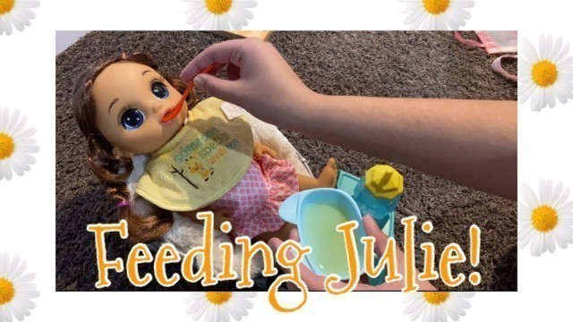 'BABY ALIVE Feeding Julie a food packet | Furbtastic'