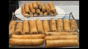 'Khmer food.how to make egg rolls recipe វិធីធ្វើណែមចៀនឈ្ងុយឆ្ងាញ់ពិសេស (4K)'