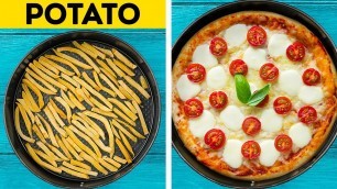 'Easy And Delicious Food Recipes With Fast Food, Pizza, Marshmallow And Chocolate'