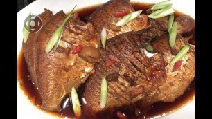 'khmer food- Braised Fish ( Kor Trey)ខត្រី'