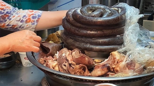 'Anyang market Seoul│Korean Blood Sausage │ Sundae │ Korean Street Food'