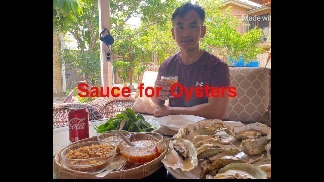 'Khmer Food.    ទឹកជ្រលក់គ្រំថ្ម    Sauce for Oyster'