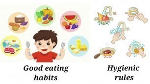 'Good Food Part3 EVS Grade 1 || Good Eating Habits & Hygienic Rules'