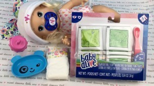 'Feeding and Changing Baby Alive Baby’s Got New Teeth Doll Talia'